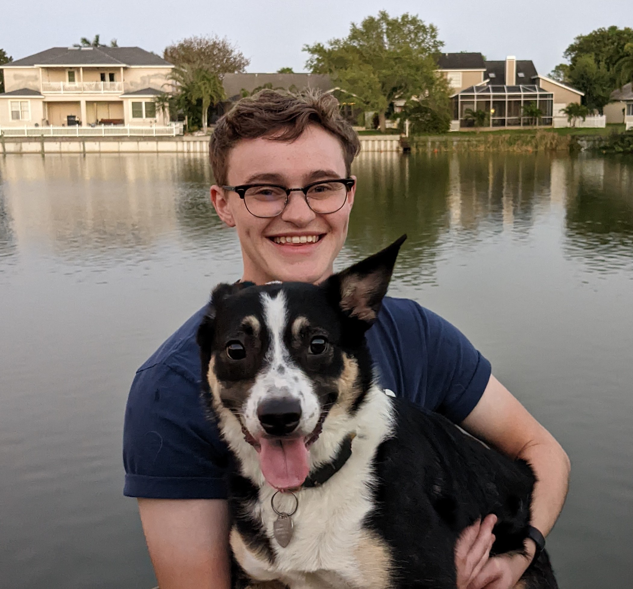 Photo of me and my dog, Lila